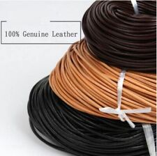 Leather Round Thong Cord String Rope DIY Necklace Bracelet 1/1.5/2/3/4/5/6/8mm