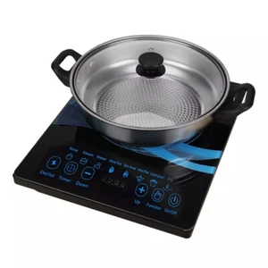Electric Induction Hob Portable Digital Touch Single Cooker Hot Plate 2000W UK - Picture 1 of 16