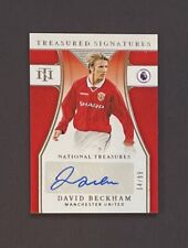 2021-22 Panini Chronicles National Treasures DAVID BECKHAM Auto #/99 Man United