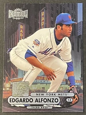 1998 METAL UNIVERSE #20 EDGARDO ALFONZO NEW YORK METS - Image 1 of 2