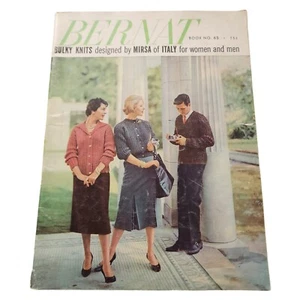 Vintage Bernat Book No 65 1955 Bulky Knits by Mirsa of Italy for Men and Women - Picture 1 of 9