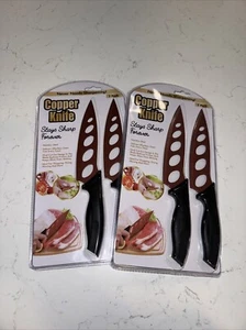 Copper Knife 2-Pack X 2 Stainless Steel For Effortless Chopping Dicing Mincing - Picture 1 of 4