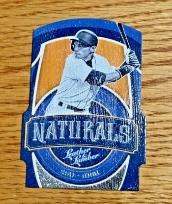ICHIRO SUZUKI 2019 Panini Leather & Lumber #N-11 Naturals Embossed Die-Cut - Image 1 of 2