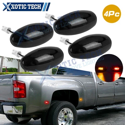 Luces LED de humo para guardabarros lateral de cama para GMC Sierra 1500 2500HD 3500HD 07-14 Foto 1 de 4