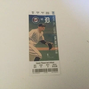 Boleto de los Tigres de Detroit~2017 13/08/17 vs gemelos~primer SV Trevor Hildenberger - Imagen 1 de 1