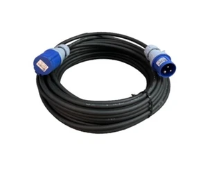 20 Meter 2.5mm 16 amp 3-core HO7 RN-F Rubber Extension Lead Cable Caravan Event - Picture 1 of 6