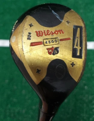 Vintage Wilson 4300 Golf Driver 4 Wood Steel Shaft RH  Staff 4 # - Image 1 of 4