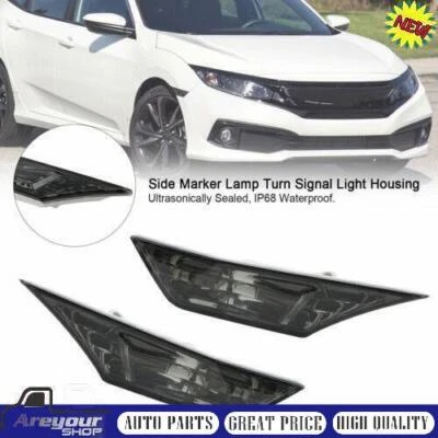 Carcasa de luz de señal de giro de lámpara de señalización lateral para Honda Civic 2016-2021 ahumada Foto 1 de 4