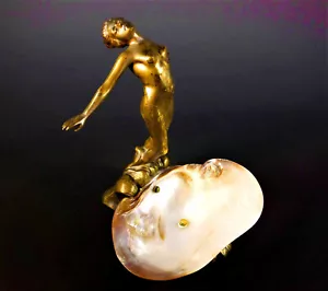 LOVELY 'BIRTH of VENUS' VIENNA BRONZE STUDY by J.M. MICHEL - Picture 1 of 11