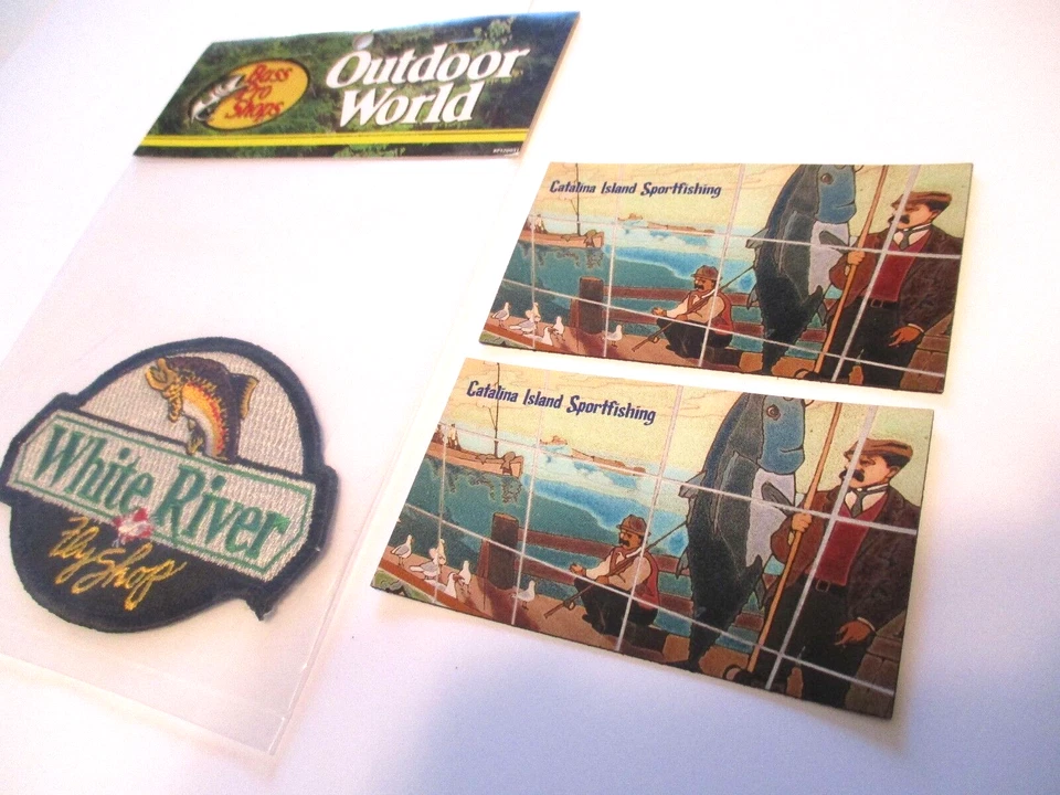 PARCHE DE PESCA BASS PRO SHOPS "1" SELLADO DE FÁBRICA WHITE RIVER + 2 IMANES #302 Foto 1 de 4