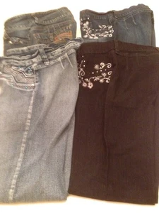 Lot of 4 Girls Jeans Size 10 Straight Leg Full Power And Stop Brand - Picture 1 of 7