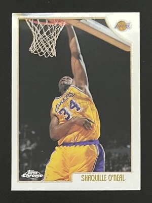 1998-99 Topps Chrome Basketball #175 Shaquille O'Neal (Lakers); NM - Image 1 of 2