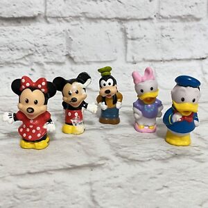 Fisher Price Little People Disney Mickey Minnie Pluto Donald Daisy Lot of 5