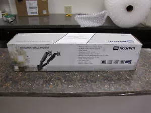 Mount-It! Dual Arm Monitor Wandhalterung für 19""-27"" Displays MI-766 - NEU im Karton - Bild 1 von 5