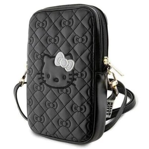 Hello Kitty Quilted Bows Universal Phone Bag with Strap Black - HKPBPEKHBPK - Picture 1 of 5