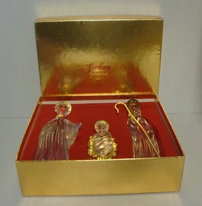 Gorham GOLD ACCENT NATIVITY Holy Family Figurines C574 MORE HERE - Picture 1 of 3