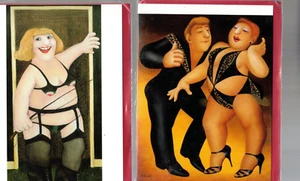 3 Individually Wrapped Beryl Cook Blank Greetings Cards with Envelopes - 142U - Picture 1 of 2