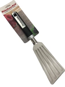 New KitchenAid Matte Black Gourmet Angled Turner Lifter Stainless Steel - Picture 1 of 1