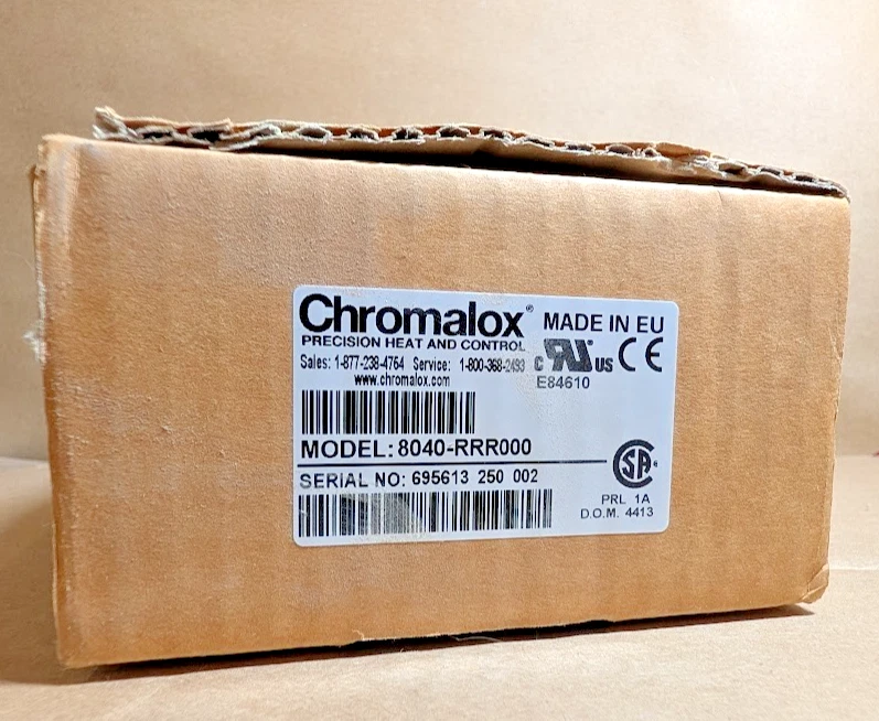 Controlador de Temperatura Chromalox 8040-RRR000, 100-240VAC, 1/8 DIN (Nuevo en Caja) Foto 1 de 4