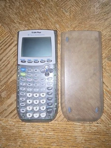 Texas Instruments TI-84 Plus Graphing Calculator Clear Glitter Transparent - Picture 1 of 3