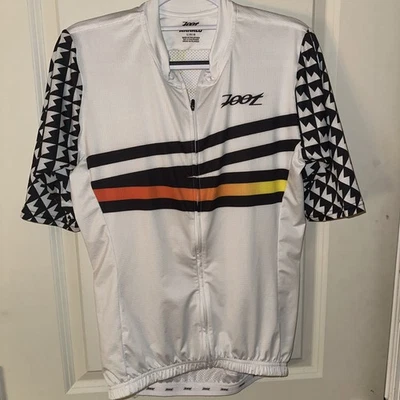 Camiseta de ciclismo Team Zoot Hawaii Mahalo Kona blanca grande para hombre Foto 1 de 4