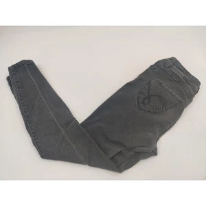 Pantalones de mezclilla YMI para mujer junior talla 7 desteñidos negros ajustados tiro medio lavado oscuro vanguardistas - Imagen 1 de 12