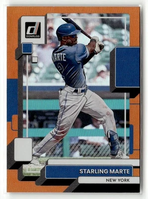 2022 Donruss #206 Starling Marte Holo Orange - Image 1 of 2