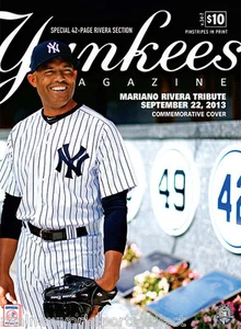 2013 MARIANO RIVERA TRIBUTE DAY OFFICIAL YANKEES PROGRAM YANKEE STADIUM 9/22 - Picture 1 of 1