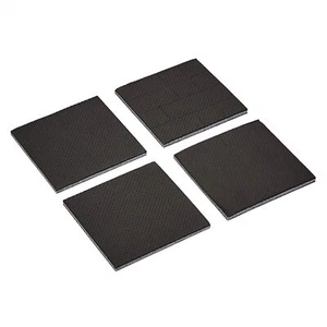 Amazon Basics Anti Slip Furniture Rubber Pads 4" Square 4 pack Black New - Picture 1 of 5