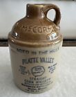 Vintage McCormick Platte Valley Straight Corn Whiskey Jug Weston, MO Empty