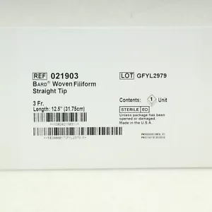 NEW SEALED Bard 021903 Woven Filiform Straight Tip FOR TRAINING / RESEARCH - Picture 1 of 1
