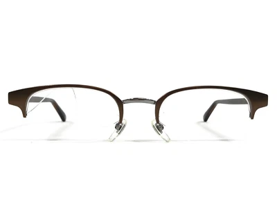 Armações de óculos Gucci GG0020O 003 marrom tartaruga redonda meia borda 49-21-140 - Imagem 1 de 4