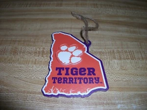 Clemson TIGERS Tiger Territory Sign 3 1/2 x 4 1/2 - Picture 1 of 4