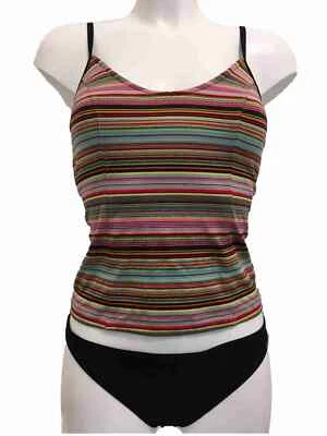 Tankini Maryan Mehlhorn negro 10 para tazas B busto forrado de espuma parte superior y calzoncillos Foto 1 de 4