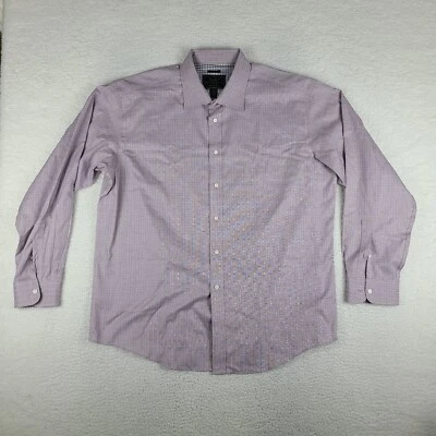 Jos A Bank Reserve Shirt Mens XL Purple Traditional Fit Dress Button Up EC - Image 1 of 4