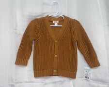 Baby Cat and Jack Infant Front-Button Cardigan ( Light Brown - 12 Months )