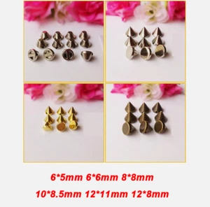 Plastic Punk Cone Studs Rivet Bullet Spike Cone Screw For Leathercraft DIY - Picture 1 of 8