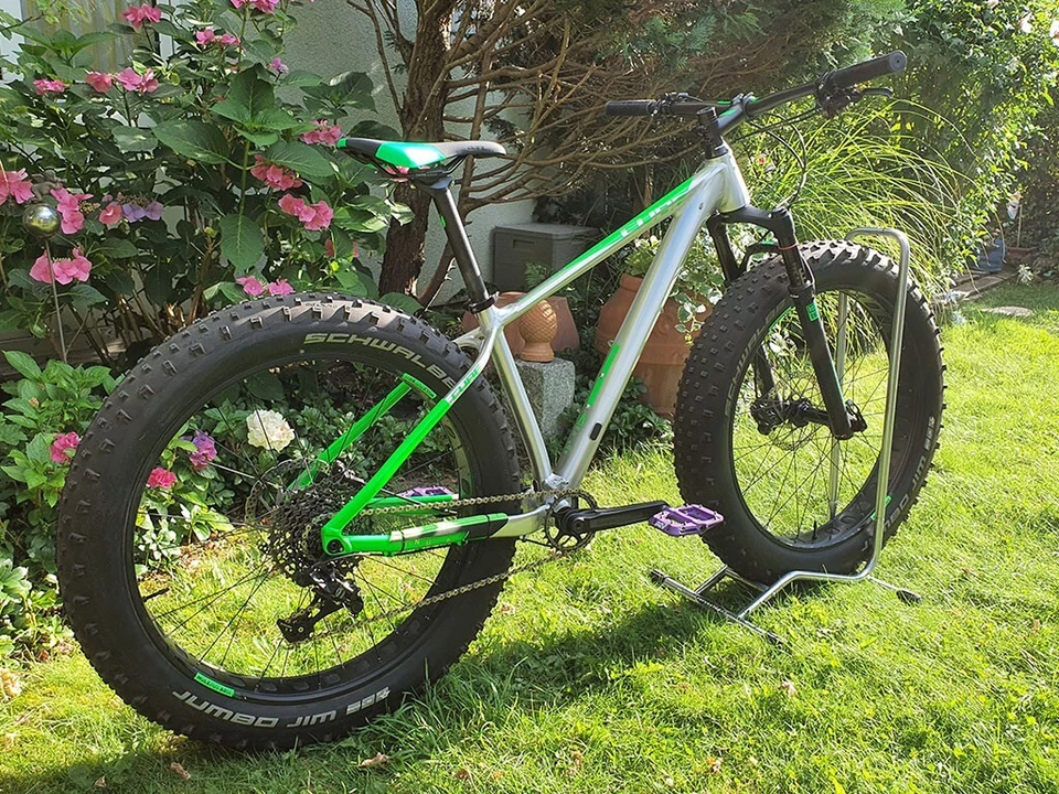 Cube Nutrail Pro - Fatbike, metal´n´green, 17" (medium) - Top Zustand - Bild 1 von 1