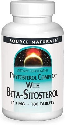 Source Naturals, complexo de fitoesteróis com beta-sitosterol 180 comprimidos - Imagem 1 de 4