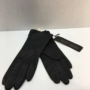 Guantes de ópera de conducción de cuero negro vintage nuevos talla M - Imagen 1 de 5