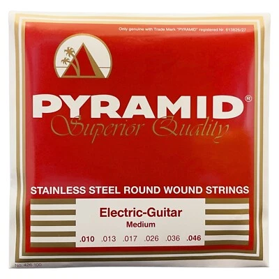 Pyramid Stainless Steel 010-046 | E-Gitarren-Saiten | Edelstahl-Saiten | 426 100