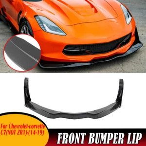 For Corvette C7 Z06 Stage 5 Carbon Fiber Front Lip Splitter Side Winglets 14-19 - Picture 1 of 13