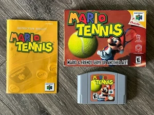 Mario Tennis Nintendo 64 N64 - Cib completo - Imagen 1 de 2