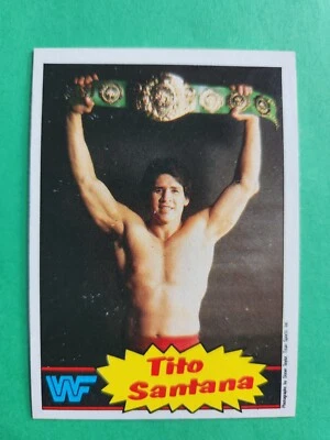 Tito Santana 1985 Topps WWF  - Image 1 of 3