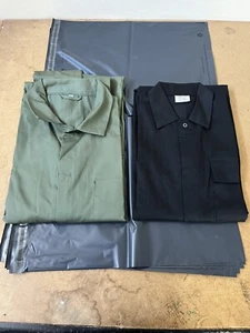 Mens Work Overalls Coveralls Black Boilersuit Warehouse Students workerwear suit - Picture 1 of 6