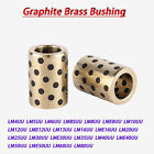 JDB Oilless Graphite Self-Lubricating Brass Bearing Bushing Sleeve LM4UU-LM80UU