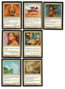 Magic The Gathering 7 Cards Mirage MTG Weiß 1996 - Bild 1 von 1