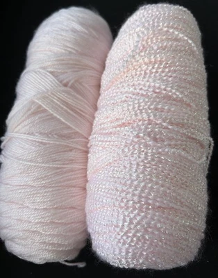 Лот из 2 мотков: 1 Bernat Baby координаты + Baby Sport вес пряжи, розовый, 11 + унций - Изображение 1 из 4