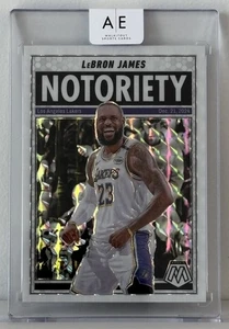 2024-25 Panini Mosaic ⚪️🔥 Lebron James White Prizm Notoriety #22/25 SP! Lakers! - Picture 1 of 3