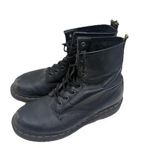Doc Dr. Martens Stiefel Damen Schwarz 1460 Leder Schnürschuhe Größe 7 - Bild 1 von 7